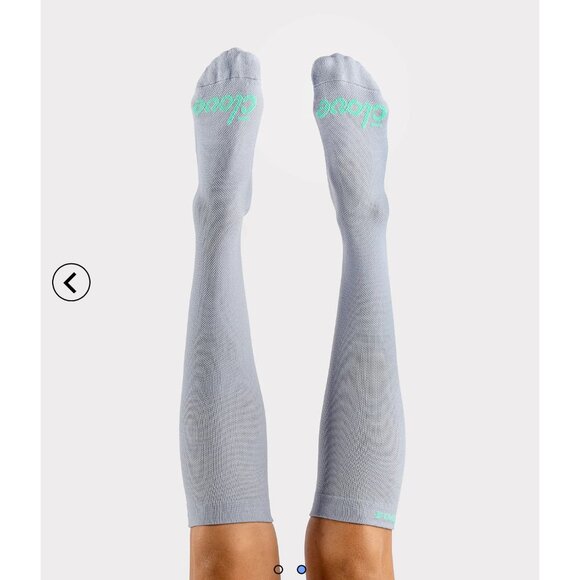 Clove Compression Socks 20-30mmHg Graduated Support Forever Blue sz Large women - Picture 1 of 7
